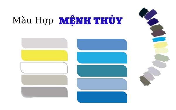 Bảng màu sơn mệnh Thủy